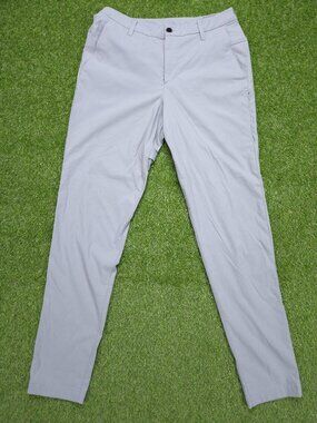 Lululemon Commission Golf Pants Mens 31x32 Slim Fit Gray Performance Chinos